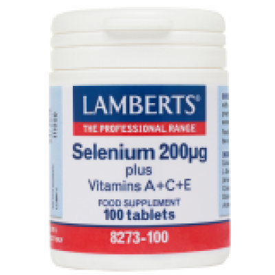 LAMBERTS Selenium 200mg με βιταμίνες A+C+E
